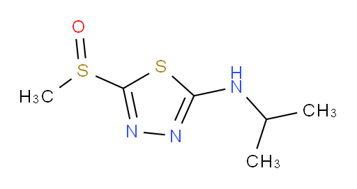 N-isopropyl-5-(methylsulfinyl)-1,3,4-thiadiazol-2-amine