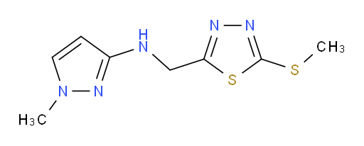 1-methyl-N-((5-(methylthio)-1,3,4-thiadiazol-2-yl)methyl)-1H-pyrazol-3-amine