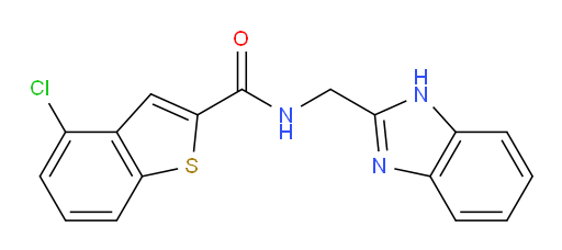 N-((1H-benzo[d]imidazol-2-yl)methyl)-4-chlorobenzo[b]thiophene-2-carboxamide