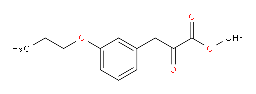 methyl 2-oxo-3-(3-propoxyphenyl)propanoate