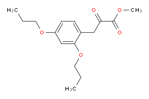 methyl 3-(2,4-dipropoxyphenyl)-2-oxopropanoate