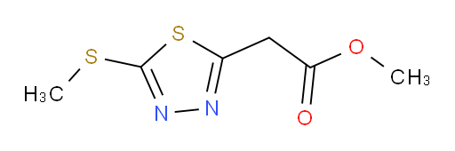 methyl 2-(5-(methylthio)-1,3,4-thiadiazol-2-yl)acetate