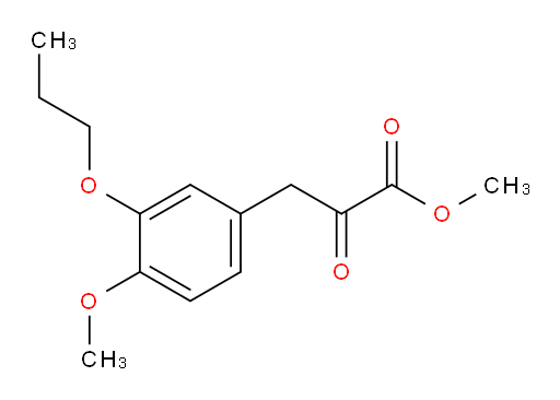 methyl 3-(4-methoxy-3-propoxyphenyl)-2-oxopropanoate