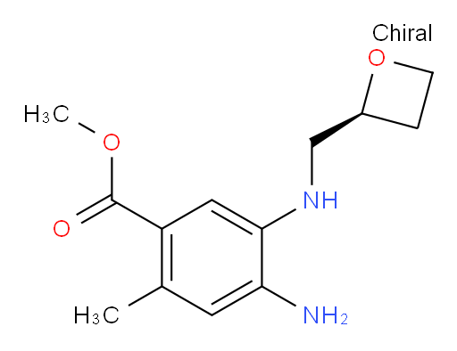 (S)-methyl 4-amino-2-methyl-5-((oxetan-2-ylmethyl)amino)benzoate
