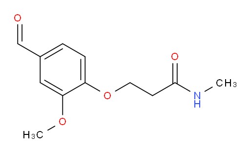 3-(4-formyl-2-methoxyphenoxy)-N-methylpropanamide
