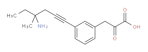 3-(3-(4-amino-4-methylhex-1-yn-1-yl)phenyl)-2-oxopropanoic acid