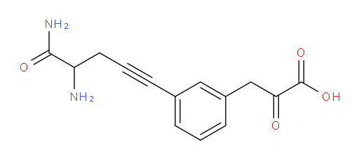3-(3-(4,5-diamino-5-oxopent-1-yn-1-yl)phenyl)-2-oxopropanoic acid