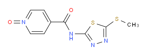 4-((5-(methylthio)-1,3,4-thiadiazol-2-yl)carbamoyl)pyridine 1-oxide