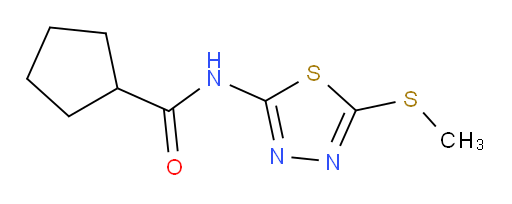 N-(5-(methylthio)-1,3,4-thiadiazol-2-yl)cyclopentanecarboxamide