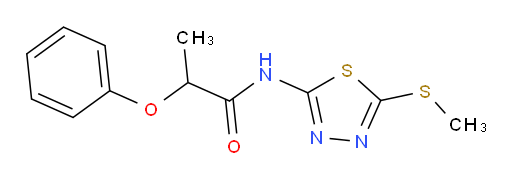 N-(5-(methylthio)-1,3,4-thiadiazol-2-yl)-2-phenoxypropanamide