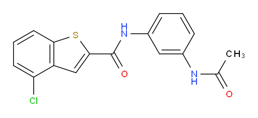 N-(3-acetamidophenyl)-4-chlorobenzo[b]thiophene-2-carboxamide