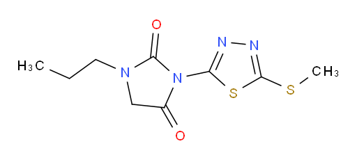 3-(5-(methylthio)-1,3,4-thiadiazol-2-yl)-1-propylimidazolidine-2,4-dione