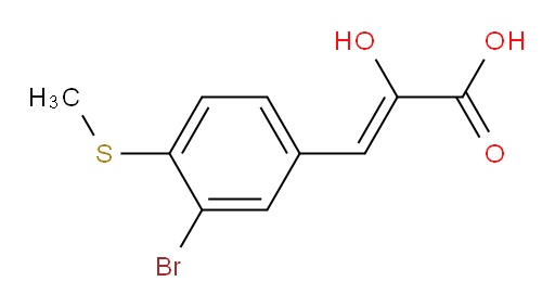 (Z)-3-(3-bromo-4-(methylthio)phenyl)-2-hydroxyacrylic acid