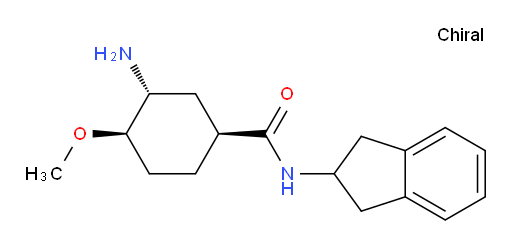 (1S,3R,4R)-3-amino-N-(2,3-dihydro-1H-inden-2-yl)-4-methoxycyclohexanecarboxamide