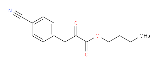 butyl 3-(4-cyanophenyl)-2-oxopropanoate