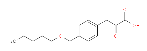 2-oxo-3-(4-((pentyloxy)methyl)phenyl)propanoic acid