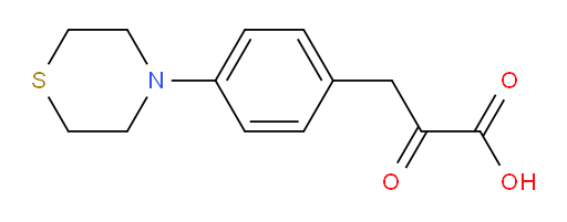2-oxo-3-(4-thiomorpholinophenyl)propanoic acid