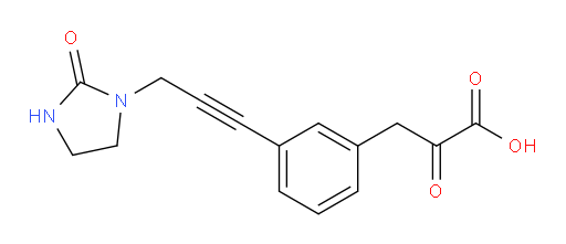 2-oxo-3-(3-(3-(2-oxoimidazolidin-1-yl)prop-1-yn-1-yl)phenyl)propanoic acid