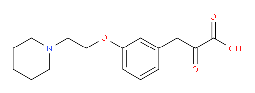 2-oxo-3-(3-(2-(piperidin-1-yl)ethoxy)phenyl)propanoic acid