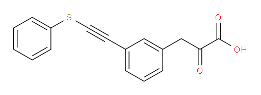 2-oxo-3-(3-((phenylthio)ethynyl)phenyl)propanoic acid