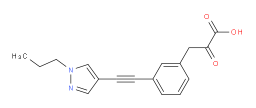 2-oxo-3-(3-((1-propyl-1H-pyrazol-4-yl)ethynyl)phenyl)propanoic acid