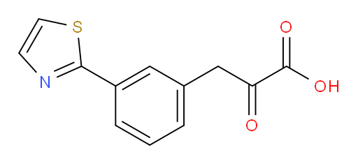 2-oxo-3-(3-(thiazol-2-yl)phenyl)propanoic acid