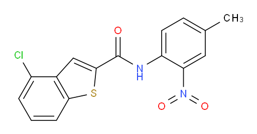 4-chloro-N-(4-methyl-2-nitrophenyl)benzo[b]thiophene-2-carboxamide