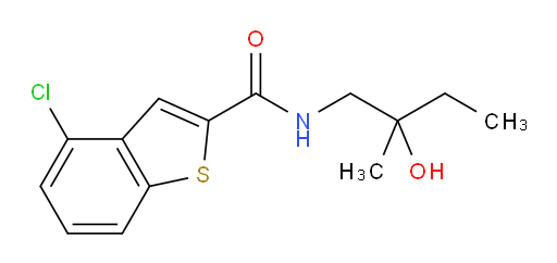 4-chloro-N-(2-hydroxy-2-methylbutyl)benzo[b]thiophene-2-carboxamide