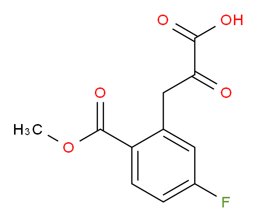 3-(5-fluoro-2-(methoxycarbonyl)phenyl)-2-oxopropanoic acid