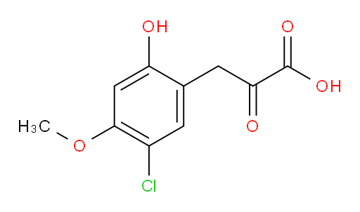 3-(5-chloro-2-hydroxy-4-methoxyphenyl)-2-oxopropanoic acid