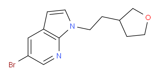 5-bromo-1-(2-(tetrahydrofuran-3-yl)ethyl)-1H-pyrrolo[2,3-b]pyridine