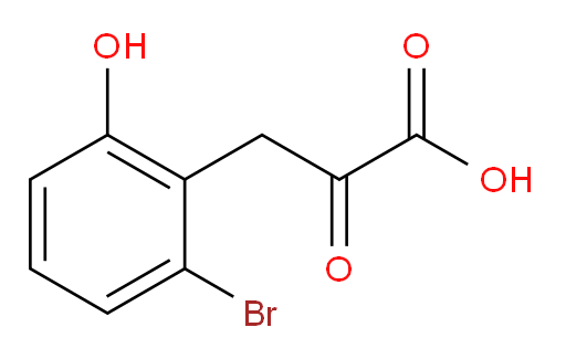 3-(2-bromo-6-hydroxyphenyl)-2-oxopropanoic acid