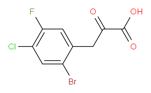 3-(2-bromo-4-chloro-5-fluorophenyl)-2-oxopropanoic acid
