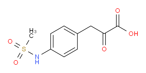 3-(4-(methylsulfonamido)phenyl)-2-oxopropanoic acid