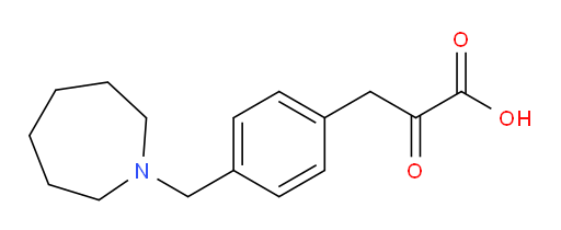 3-(4-(azepan-1-ylmethyl)phenyl)-2-oxopropanoic acid