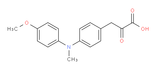 3-(4-((4-methoxyphenyl)(methyl)amino)phenyl)-2-oxopropanoic acid