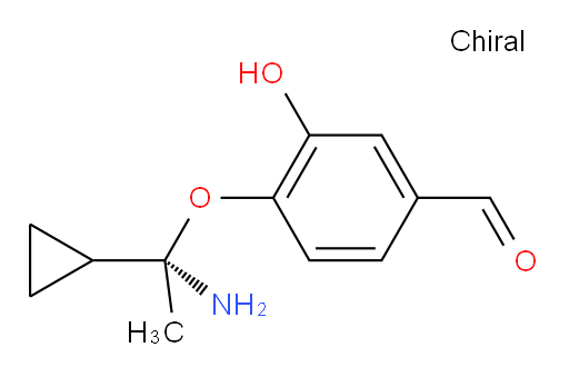 (S)-4-(1-amino-1-cyclopropylethoxy)-3-hydroxybenzaldehyde