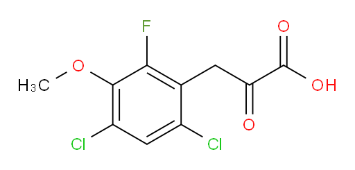 3-(4,6-dichloro-2-fluoro-3-methoxyphenyl)-2-oxopropanoic acid