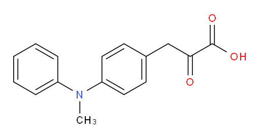3-(4-(methyl(phenyl)amino)phenyl)-2-oxopropanoic acid