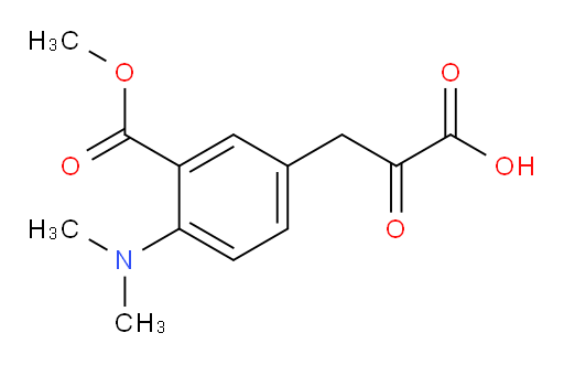 3-(4-(dimethylamino)-3-(methoxycarbonyl)phenyl)-2-oxopropanoic acid