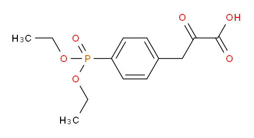 3-(4-(diethoxyphosphoryl)phenyl)-2-oxopropanoic acid