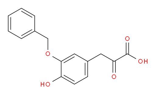 3-(3-(benzyloxy)-4-hydroxyphenyl)-2-oxopropanoic acid