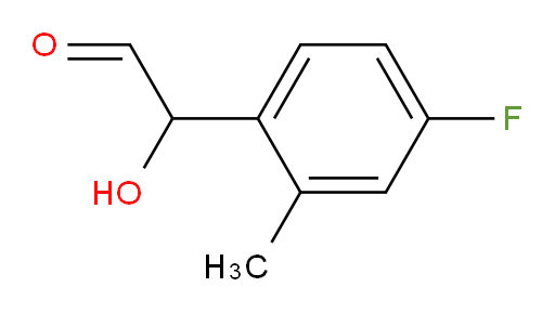 2-(4-fluoro-2-methylphenyl)-2-hydroxyacetaldehyde