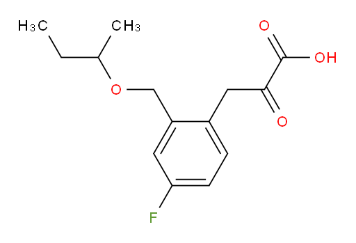 3-(2-(sec-butoxymethyl)-4-fluorophenyl)-2-oxopropanoic acid