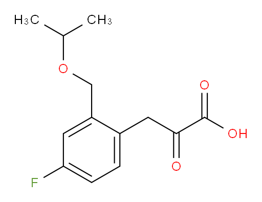 3-(4-fluoro-2-(isopropoxymethyl)phenyl)-2-oxopropanoic acid