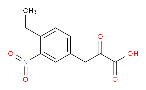 3-(4-ethyl-3-nitrophenyl)-2-oxopropanoic acid