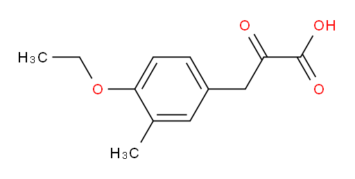 3-(4-ethoxy-3-methylphenyl)-2-oxopropanoic acid