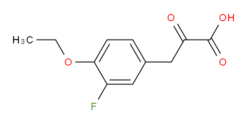 3-(4-ethoxy-3-fluorophenyl)-2-oxopropanoic acid