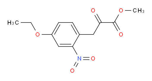 methyl 3-(4-ethoxy-2-nitrophenyl)-2-oxopropanoate
