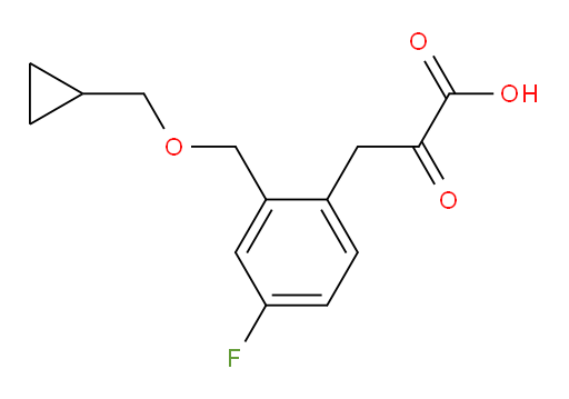 3-(2-((cyclopropylmethoxy)methyl)-4-fluorophenyl)-2-oxopropanoic acid